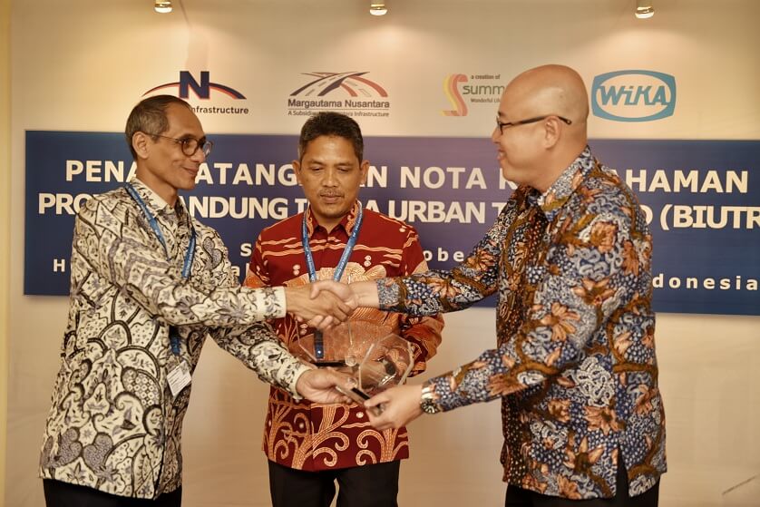 The signing of the Memorandum of Understanding Bandung Intra Urban Toll Road (BIUTR) Project
