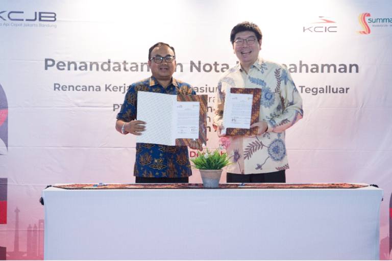 Ahead of Tegalluar Station Operations, KCIC Signs MoU with Summarecon